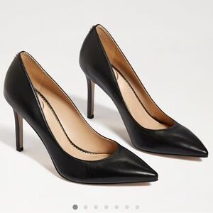 Sam Edelman Black Pointed-Toe Stiletto Pumps